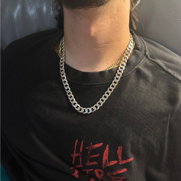 Men's Silver Chain Necklace - Picture 7 of 7